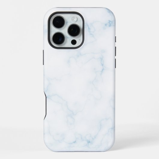 Wit Marmer iPhone Hoesje (Achterkant)