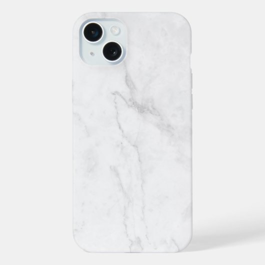 Wit Marmer iPhone Hoesje (Achterkant)