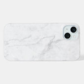 Wit Marmer iPhone Hoesje (Achterkant horizontaal)