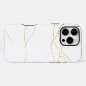 Wit Marmer iPhone Hoesje (Achterkant horizontaal)