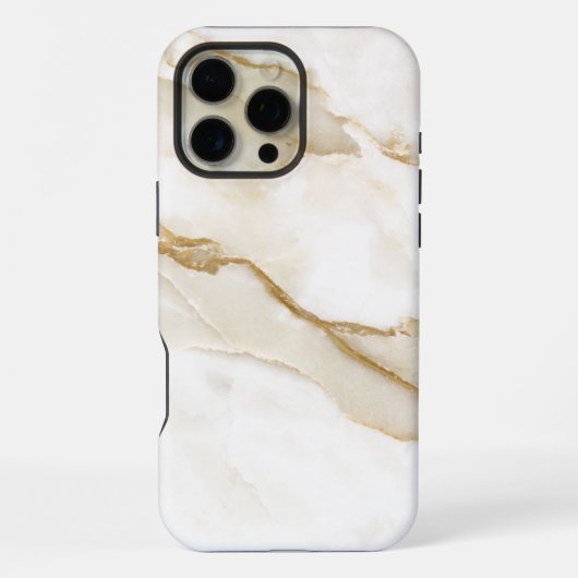 Wit Marmer iPhone Hoesje (Achterkant)