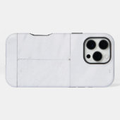 Wit Marmer iPhone Hoesje (Achterkant horizontaal)