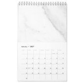 Wit Marmer Kalender (Jan 2027)