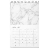Wit Marmer Kalender (Jan 2027)