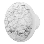 Wit marmer keramische knop (Rechts)