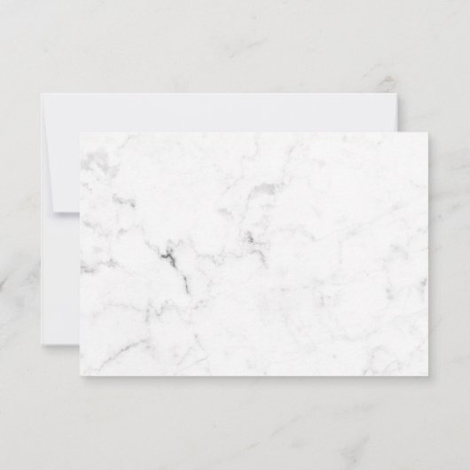 Wit Marmer Kleurrijk Creatief Aquarel Bedankkaart (Achterkant)