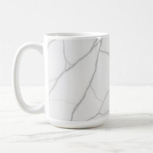 Wit Marmer Koffiemok (Links)