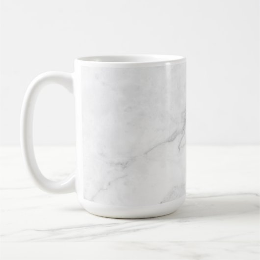 Wit Marmer Koffiemok (Links)