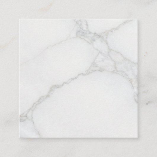 Wit Marmer Kortingskaartje (Voorkant)