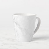 Wit Marmer Latte Mok (Rechterhoek)