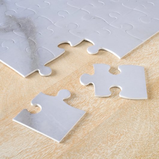 Wit marmer legpuzzel (Zijkant)