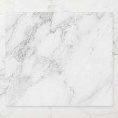 Wit Marmer Likeurfles Etiket (Enkel label)