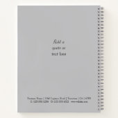 Wit Marmer, Logo, Bedrijfsnaam Website Promo Notitieboek (Achterkant)