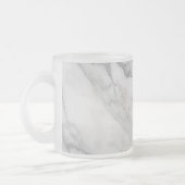 Wit Marmer Matglas Koffiemok (Links)