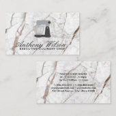 Wit Marmer | Mengmachine Visitekaartje (Voorkant / Achterkant)