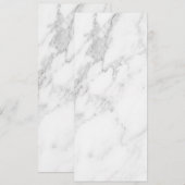 Wit Marmer Menu (Voorkant / Achterkant)