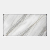 Wit marmer met gouden aderen bureaumat (Voorkant)