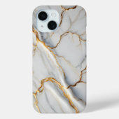Wit marmer met gouden aderen Case-Mate iPhone case (Achterkant)