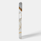 Wit marmer met gouden aderen Case-Mate iPhone case (Achterkant / Rechts)