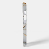 Wit marmer met gouden aderen Case-Mate iPhone case (Achterkant / Links)