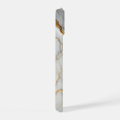 Wit marmer met gouden aderen iPhone 15 case (Rechterkant)