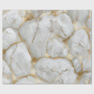 Wit Marmer met Gouden Aders Cadeaupapier