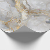 Wit Marmer met Gouden Aders Cadeaupapier (Hoek)