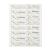 Wit marmer met gouden glitter patroon (Vel)