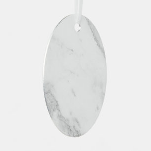 Wit Marmer Metalen Ornament