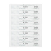 Wit Marmer Minimalistisch Abstract Trouwlogo (Vel)