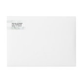 Wit Marmer Minimalistisch Abstract Trouwlogo (Voorkant)
