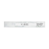 Wit Marmer Minimalistisch Abstract Trouwlogo (Individueel)
