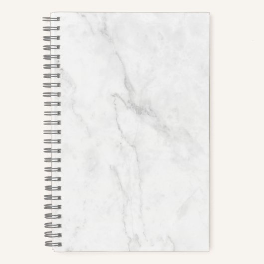 Wit Marmer Notitieboek (Voorkant)