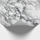 Wit marmer ontwerp inpakpapier (Hoek)