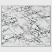 Wit marmer ontwerp inpakpapier (Vlak)