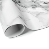 Wit marmer ontwerp inpakpapier (Rol Hoek)