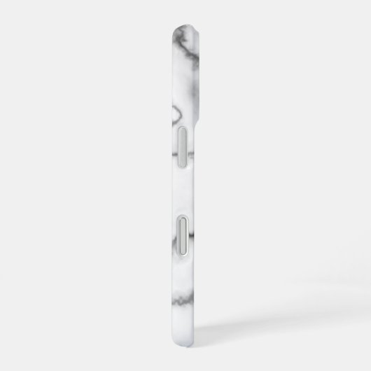Wit Marmer ontwerp - iPhone 16 Hoesje (Rechterkant)