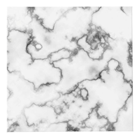 Wit Marmer ontwerp - Kubus (Voorkant)