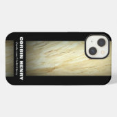 Wit marmer op zwarte iPad-hoes iPhone Hoesje (Achterkant horizontaal)