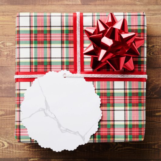 Wit Marmer Ornament Kaart (Insitu (Geschenk))