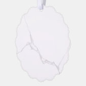 Wit Marmer Ornament Kaart (Links)