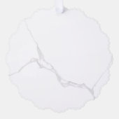Wit Marmer Ornament Kaart (Voorkant)