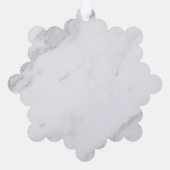 Wit Marmer Ornament Kaart (Achterkant)