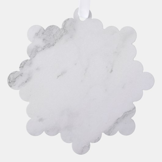 Wit Marmer Ornament Kaart (Voorkant)