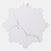 Wit Marmer Ornament Kaart (Achterkant)