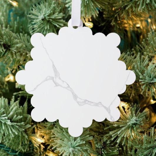 Wit Marmer Ornament Kaart (Insitu (Drie))