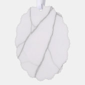 Wit Marmer Ornament Kaart (Links)