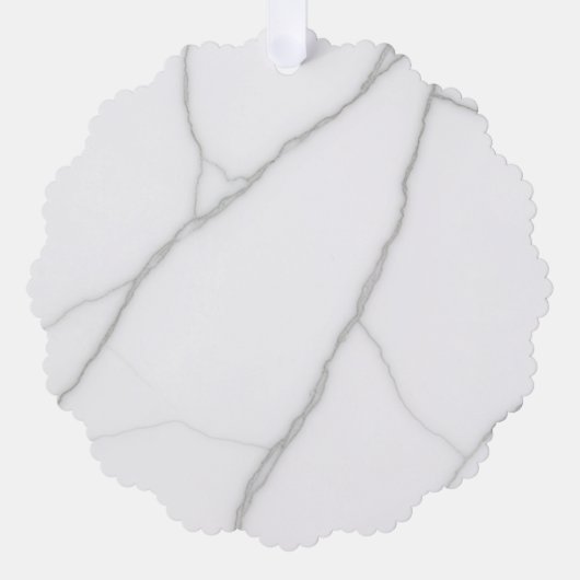 Wit Marmer Ornament Kaart (Voorkant)