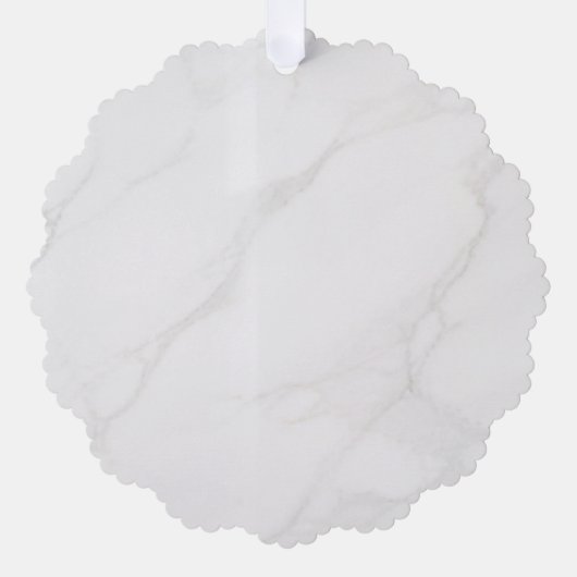 Wit Marmer Ornament Kaart (Voorkant)