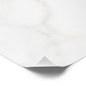 Wit Marmer Perfect Poster (Hoek)
